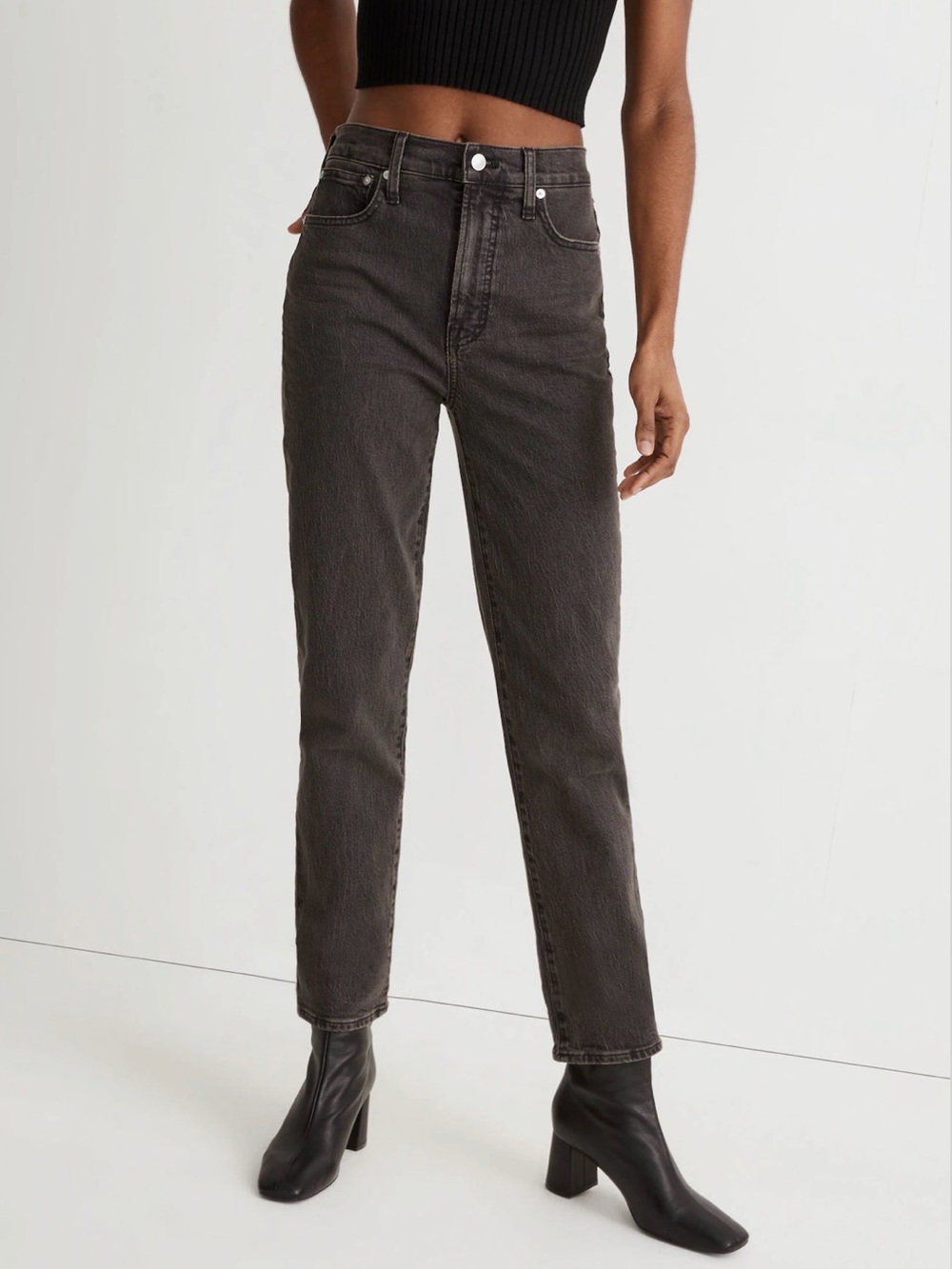 Madewell The Perfect Vintage Jeans Black Size 27